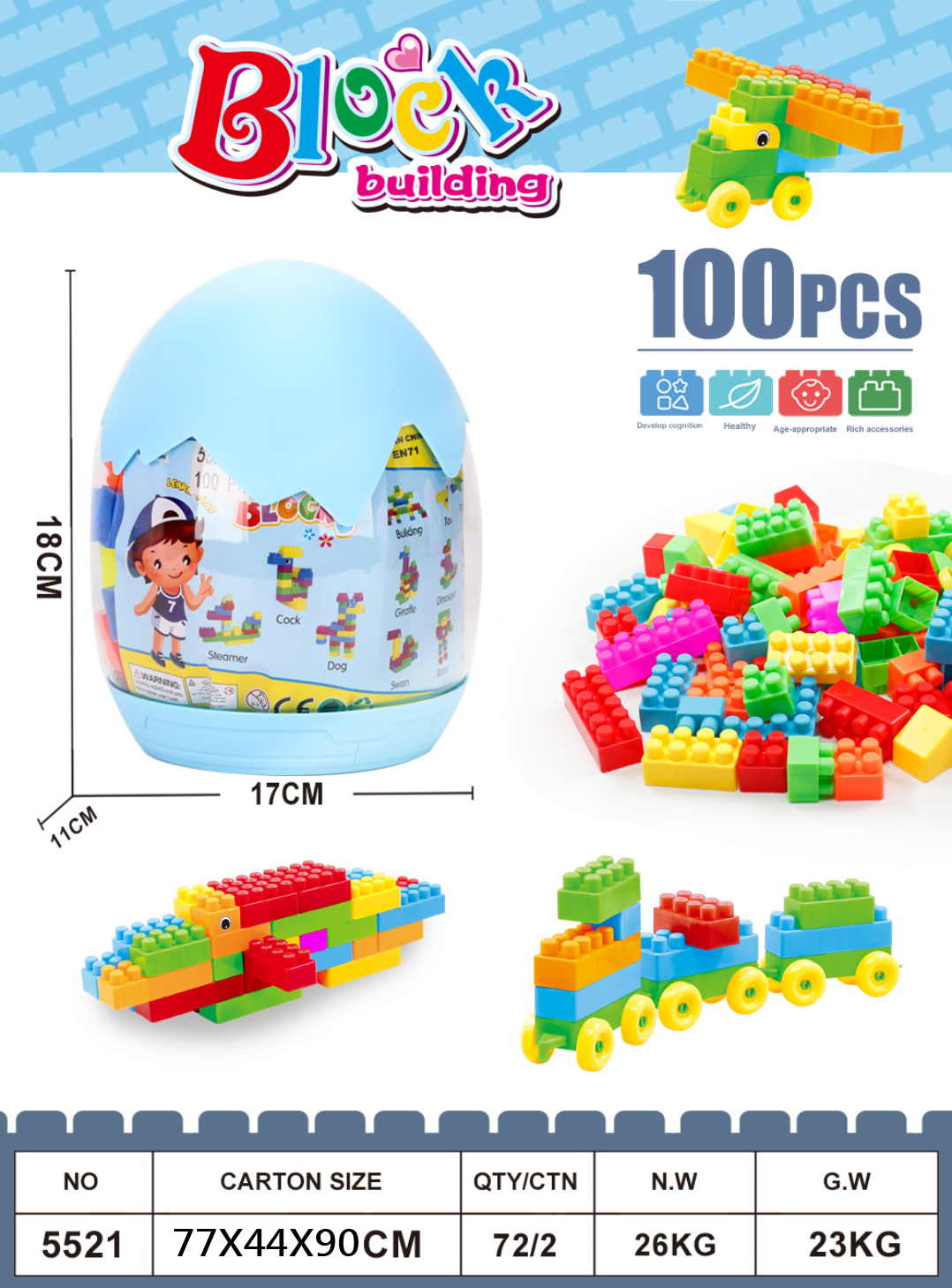 Cross-border sales 100 PCS- Egg bottle 100 PCS- Portable egg bottle building blocks 60 PCS- Portable bottle building blocks 120 PCS portable bottle building puzzle board game toys
