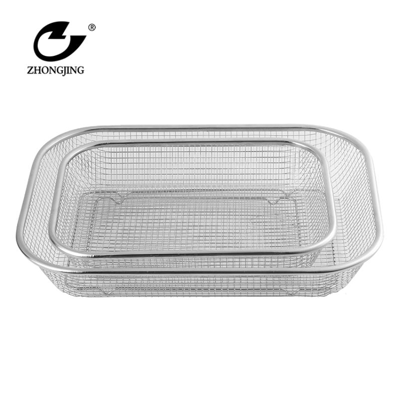 The kitchenware is rectangular in stainless steel blue Specification image