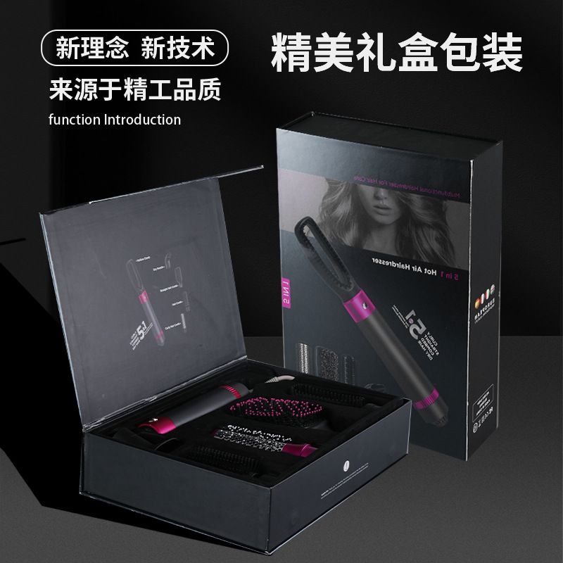 The new hair dryer comb features a 110V 1200W high-power five-in-one straight and curly hairstyle Specification image