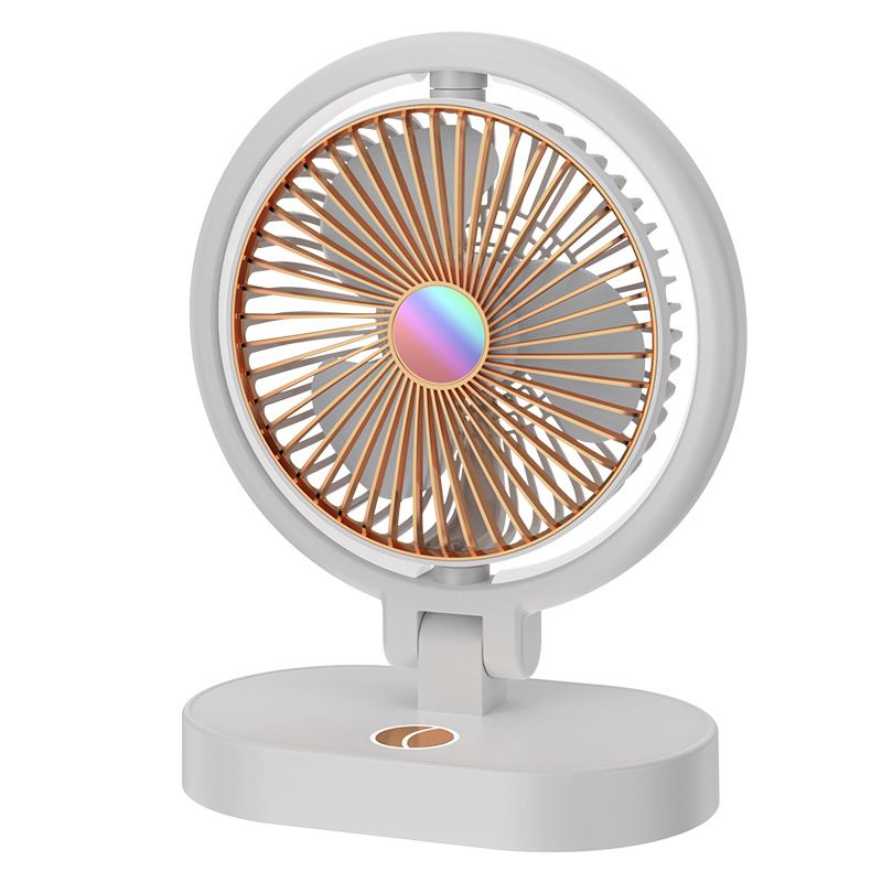 Electric fans, household high-power charging lights, desktop fans, charging, silent small fans, cross-border Application Scenario