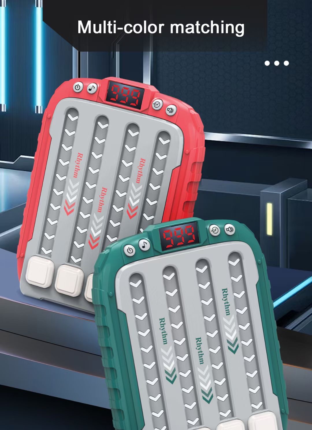 跨境爆款节奏大师电子互动儿童玩具 发光带灯地摊热销玩具 玩具创意新款夜光发光玩具安全无毒儿童玩具儿童玩具发光玩具玩具地摊细节图