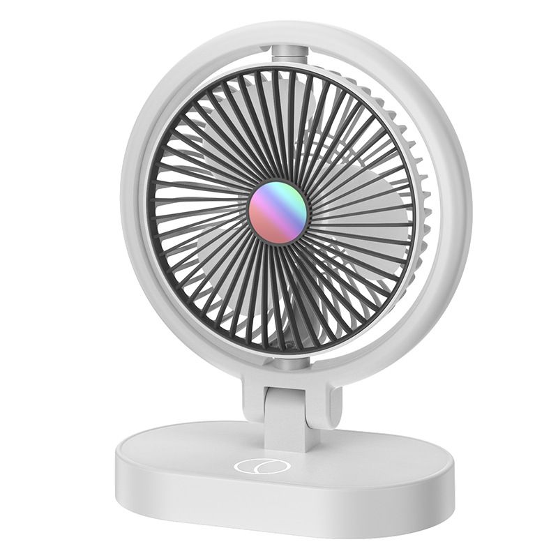 Electric fans, household high-power charging lights, desktop fans, charging, silent small fans, cross-border Item Picture