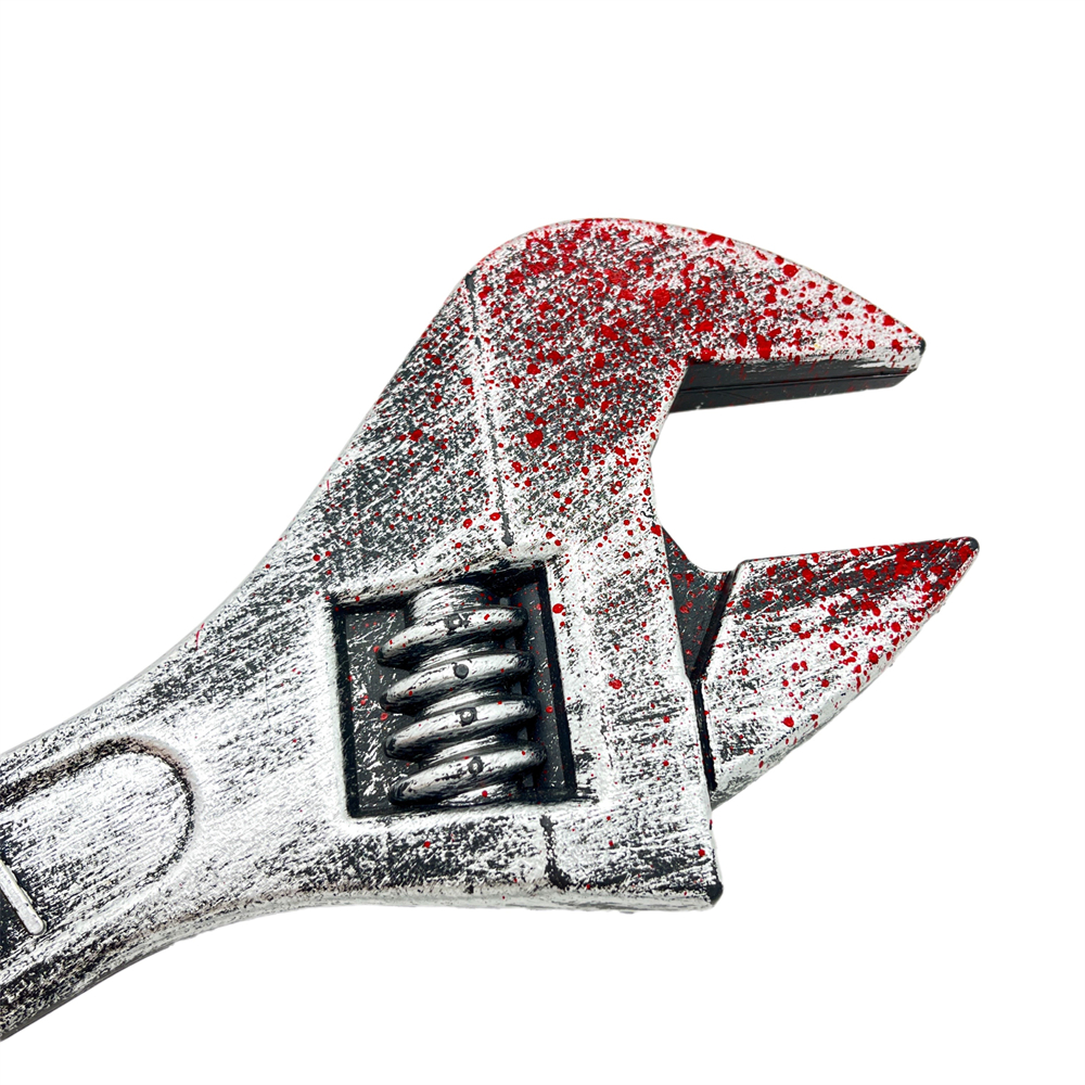 Plastic simulation wrenches, cosplay props for the comic show, Halloween prank props, open-end wrenches, adjustable wrenches Specification image