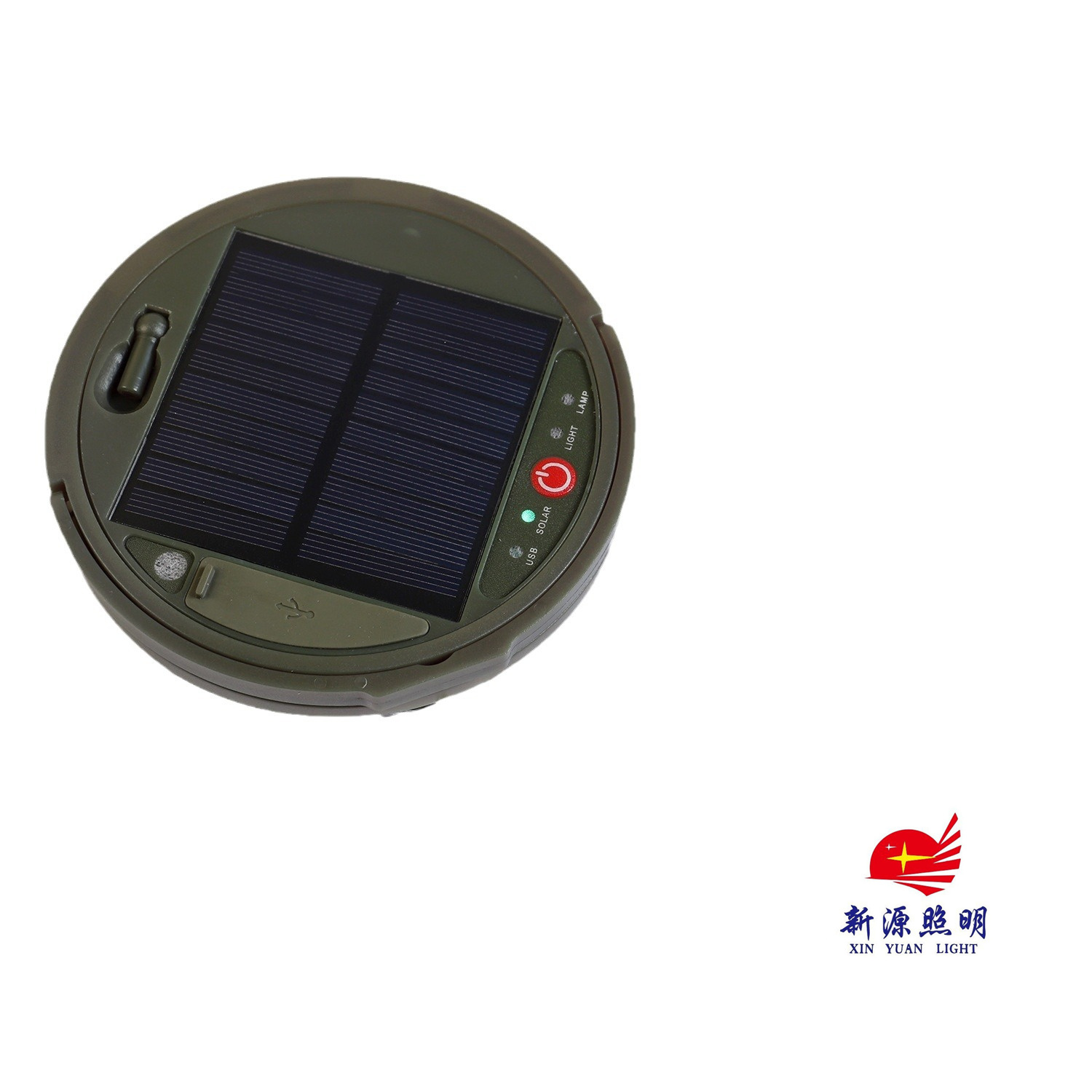 Cross-border new solar outdoor lighting camping lamp tape measure storage LED camping light string tent emergency atmosphere Specification image