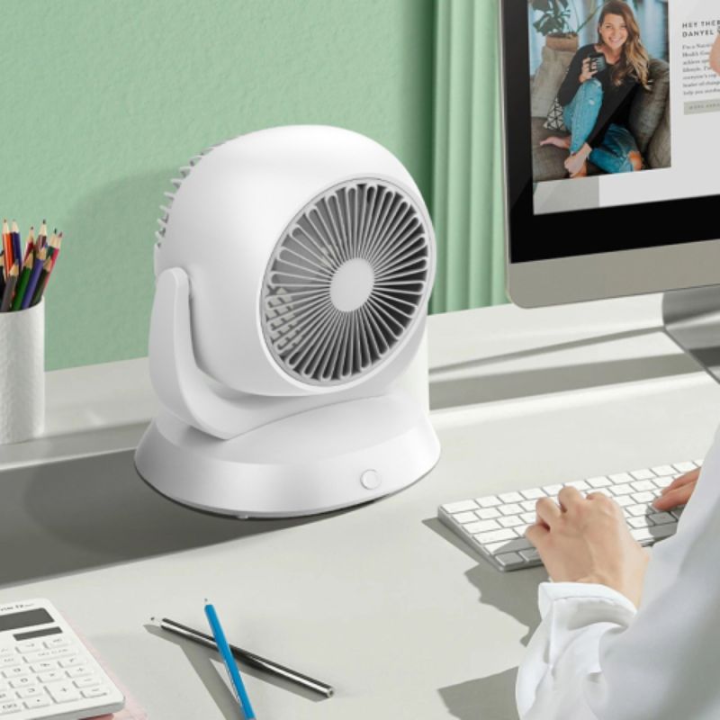 New desktop fan, household small air circulation fan, multi-functional radio type electric fan details Picture