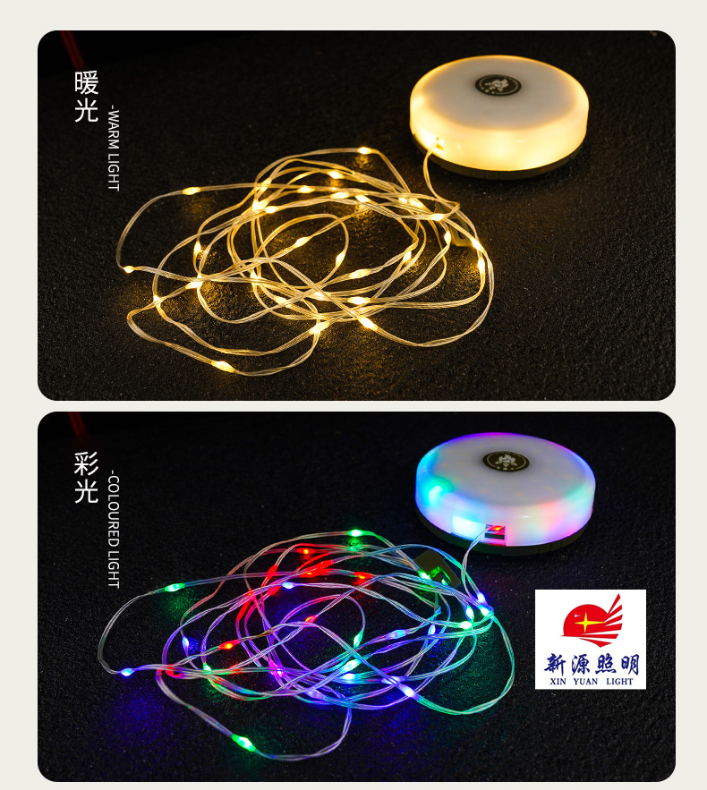 Cross-border new solar outdoor lighting camping lamp tape measure storage LED camping light string tent emergency atmosphere pic 1