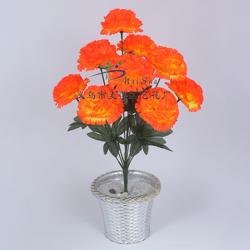 MS-079 Maisha Flower Slices, Qingming Festival flowers, tomb-sweeping flowers, sacrificial flowers, cemetery flower arrangements, artificial flowers, fake flowers, jade chrysanthemums Application Scenario