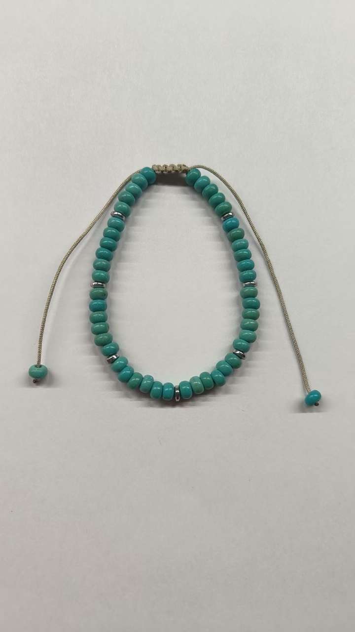 珍珠手链饰品 手饰手链手串 高档不锈钢四叶草手链 时尚女士首饰精致配饰精品石头编织手链详情图2