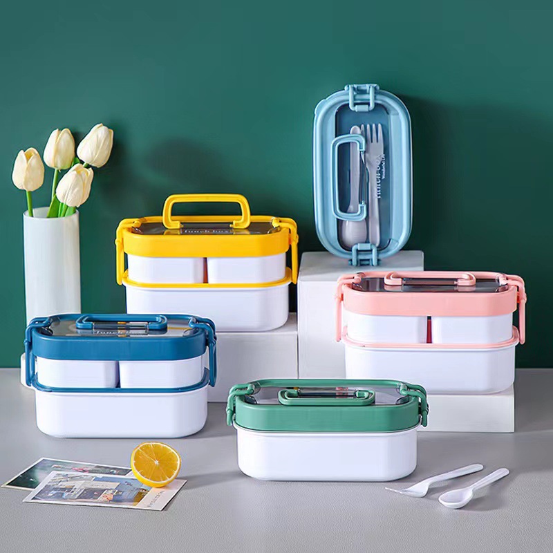 Y87-2274 Multi-layer bento box, sealed leak-proof lunch box, office worker lunch box, portable tableware storage box