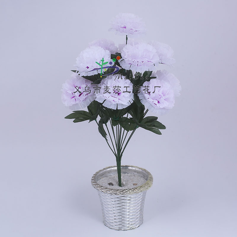 MS-078 Maisha Flower Pieces, Qingming Festival flowers, tomb-sweeping flowers, sacrificial flowers, cemetery flower arrangements, artificial flowers, fake flowers, non-woven fabric, small lilac Specification image