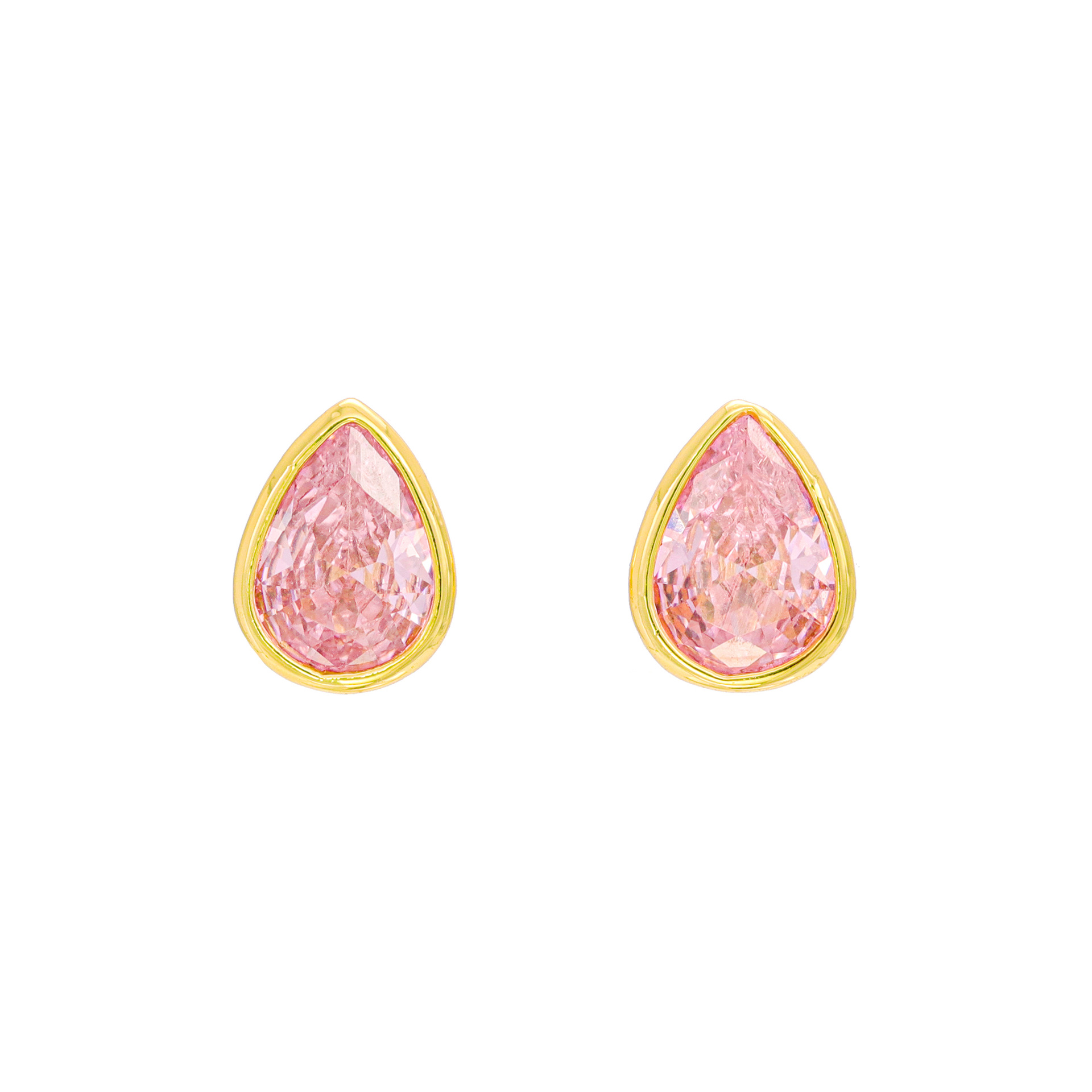 A new cross-border women's necklace with a simple and elegant look and set with water drop zircon stud earrings detail image 2