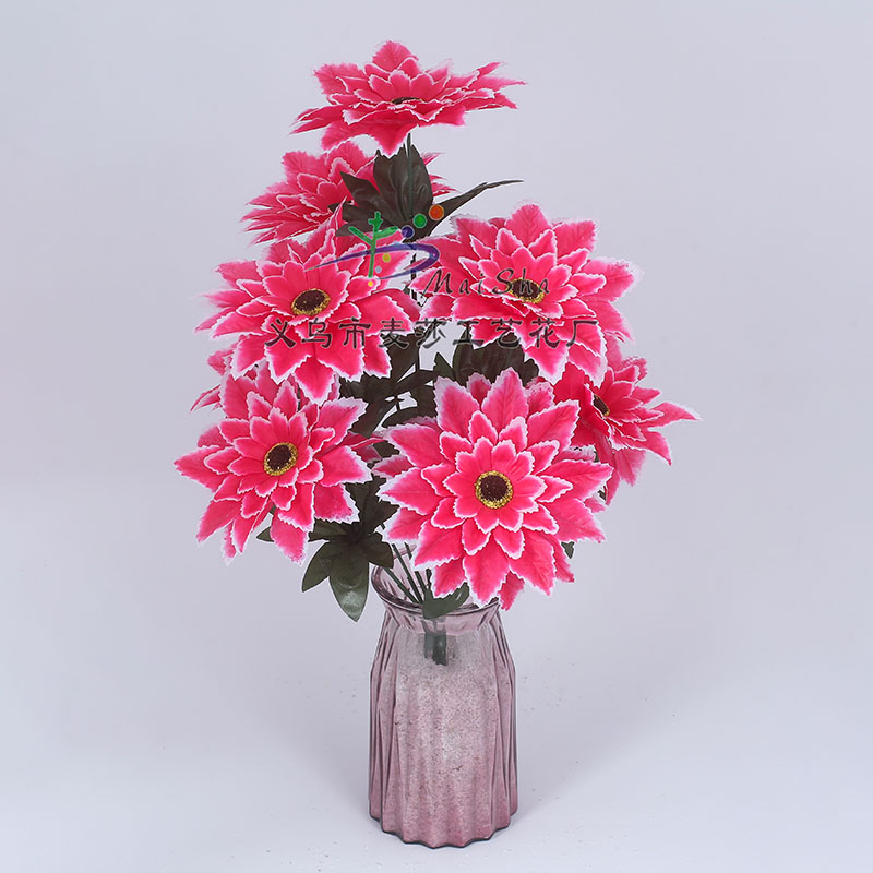 MS-075 Maisha Flower Slices, Qingming Festival flowers, tomb-sweeping flowers, sacrificial flowers, cemetery flower arrangements, artificial flowers, Fake flowers, pointed-angled maple Leaf Orchids Specification image