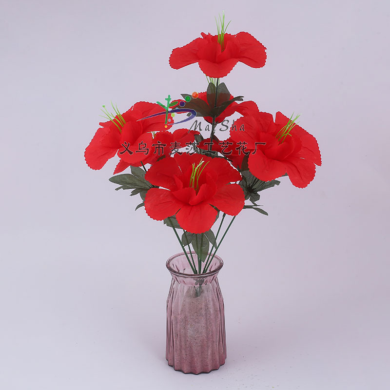 MS-073 Maisha Flower Slices, Qingming Festival flowers, tomb-sweeping flowers, sacrificial flowers, cemetery flower arrangements, artificial flowers, fake flowers, red Kapok Application Scenario