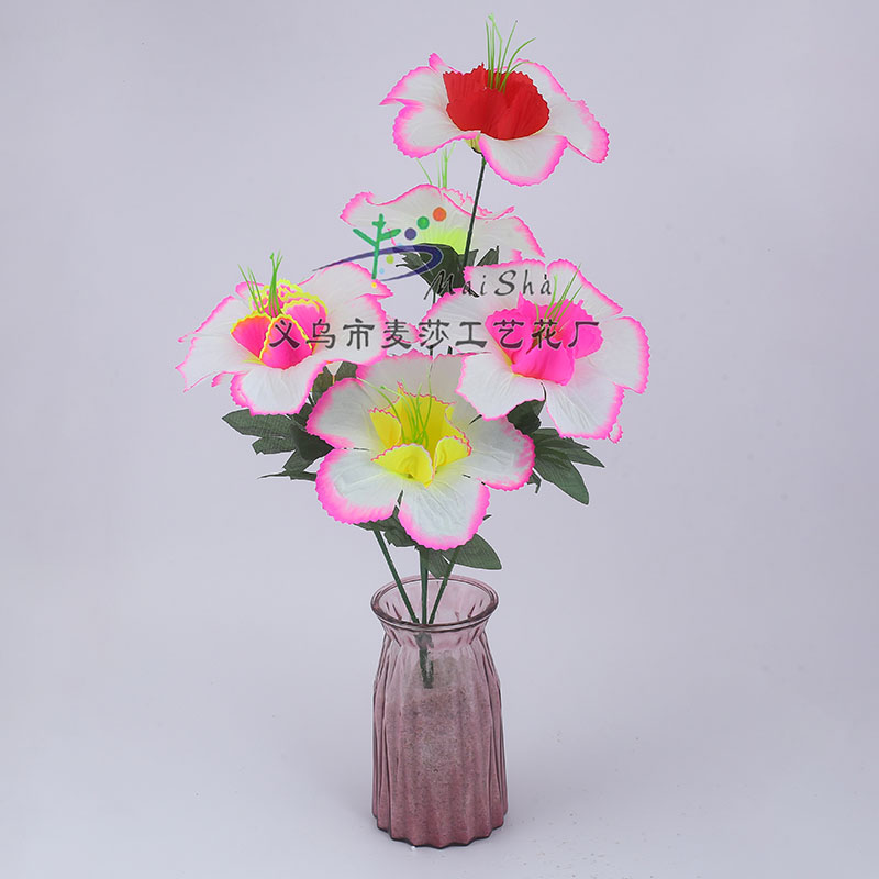 MS-073麦莎花片清明花扫墓花祭祀花公墓插花仿真花假花红木棉