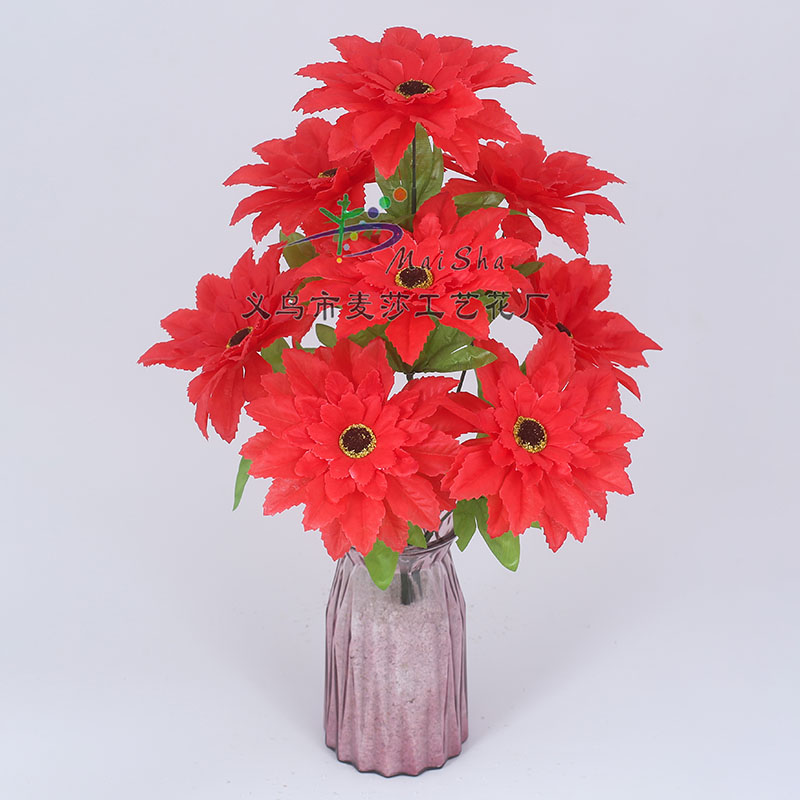 MS-075 Maisha Flower Slices, Qingming Festival flowers, tomb-sweeping flowers, sacrificial flowers, cemetery flower arrangements, artificial flowers, Fake flowers, pointed-angled maple Leaf Orchids Item Picture