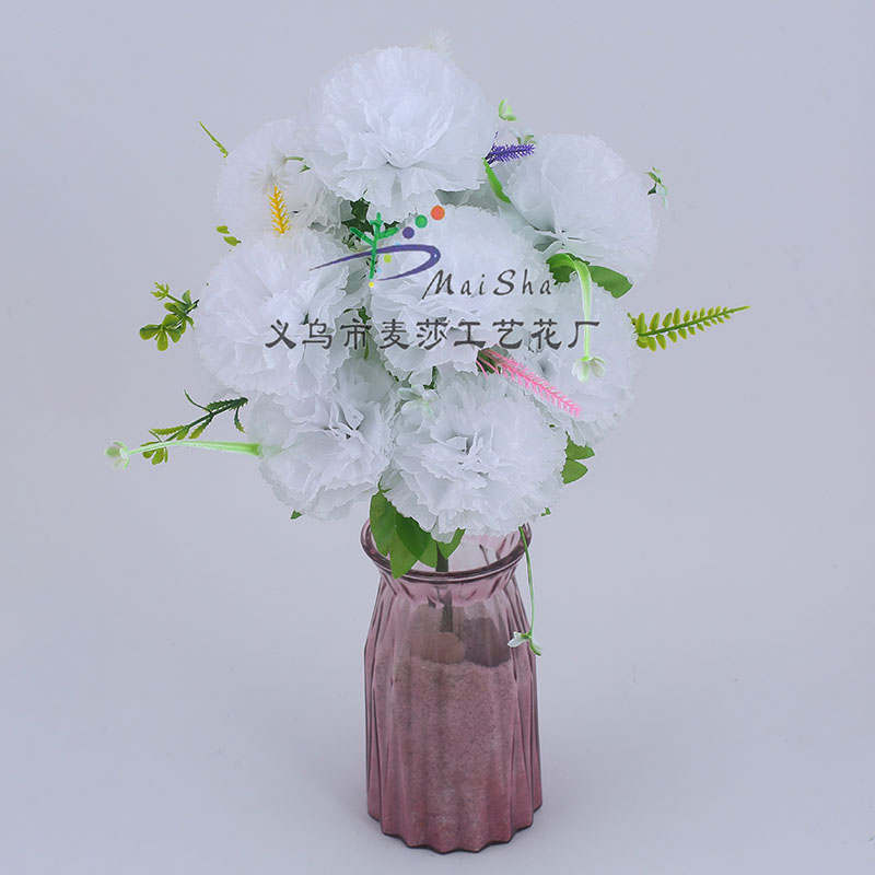 MS-077 Maisha Flower Pieces, Qingming Festival flowers, tomb-sweeping flowers, sacrificial flowers, cemetery flower arrangements, artificial flowers, fake flowers, light silk cloth, small lilacs details Picture