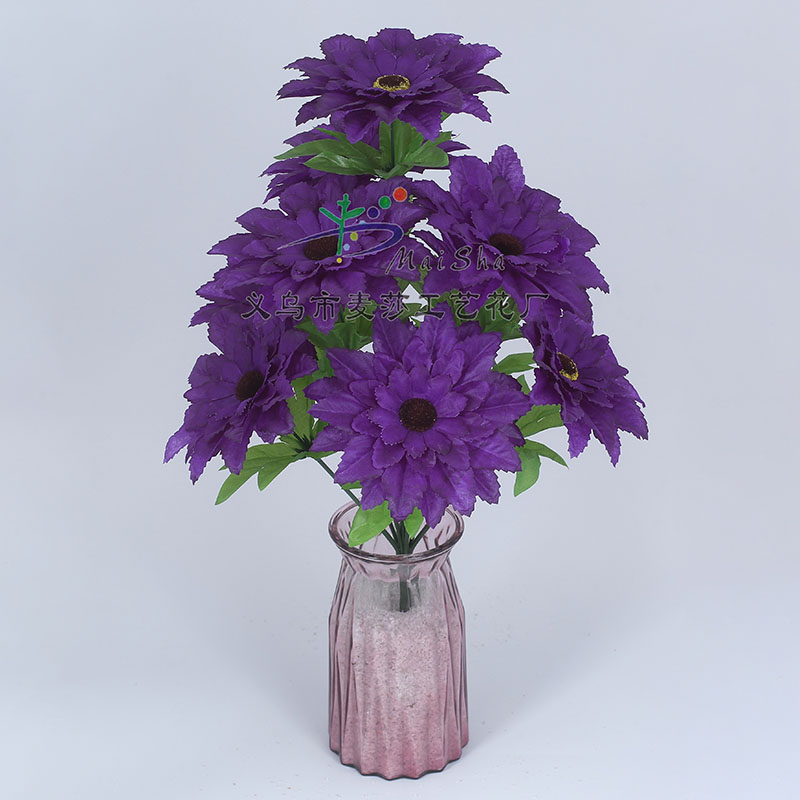 MS-075 Maisha Flower Slices, Qingming Festival flowers, tomb-sweeping flowers, sacrificial flowers, cemetery flower arrangements, artificial flowers, Fake flowers, pointed-angled maple Leaf Orchids Application Scenario