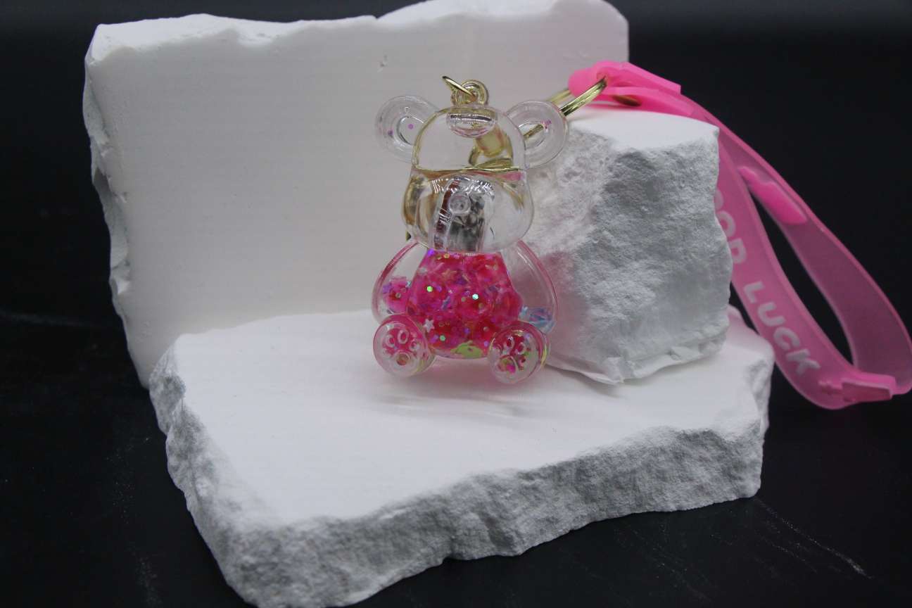 透明液体闪光卡通钥匙扣时尚百搭可爱钥匙扣女2024可爱细节图