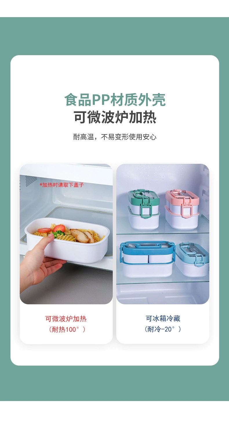 Y87-2274 Multi-layer bento box, sealed leak-proof lunch box, office worker lunch box, portable tableware storage box detail image 3