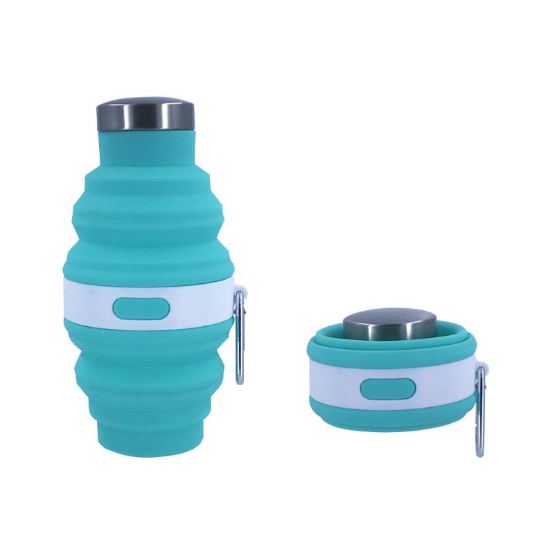 Silicone folding water cup with nozzle cap, cross-border outdoor portable sports water bottle, high-temperature resistant and extendable travel water cup Application Scenario