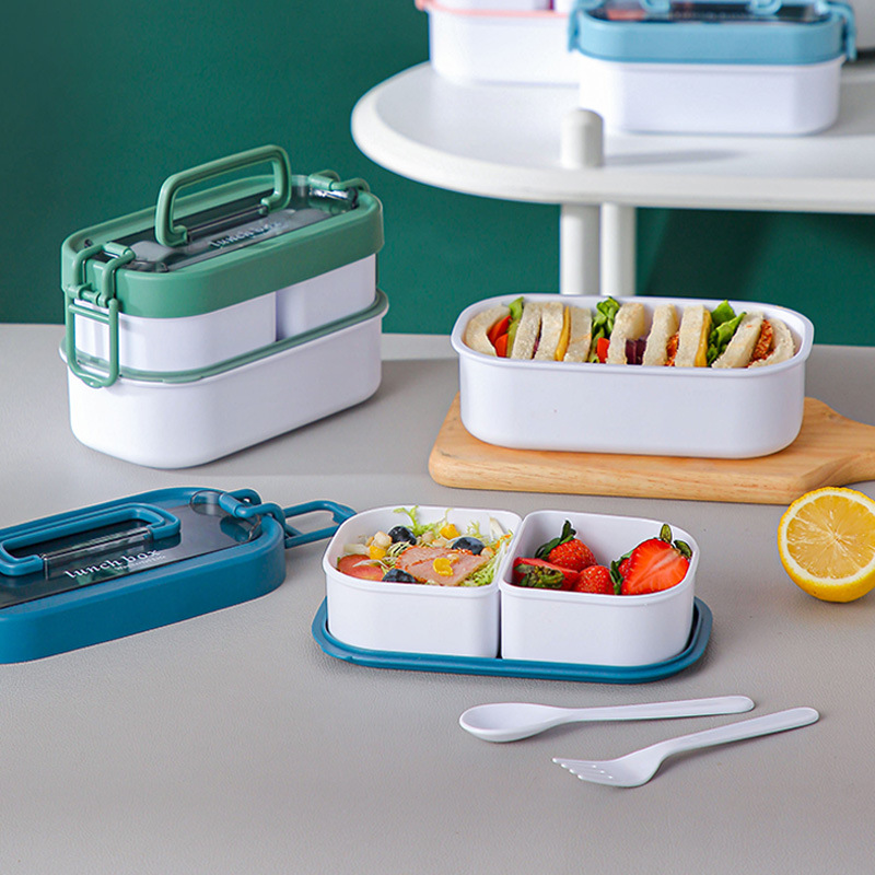 Y87-2274 Multi-layer bento box, sealed leak-proof lunch box, office worker lunch box, portable tableware storage box details Picture