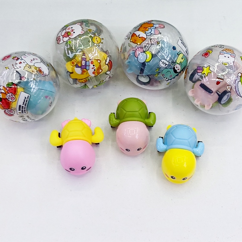 Wholesale of new 50MM coated eggshell toy mini turtle series children's fun toy cars