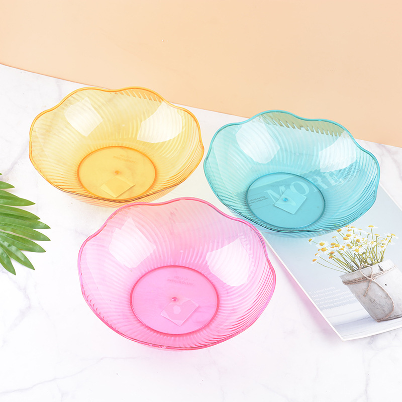 果盘/水果托盘/三层甜品架/塑料品/餐具白底实物图