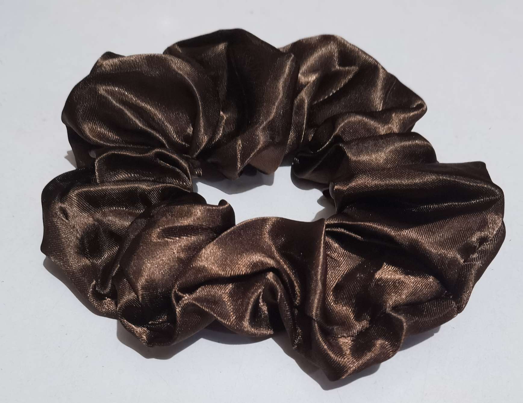 Brown fabric coffee-colored large intestine hair band