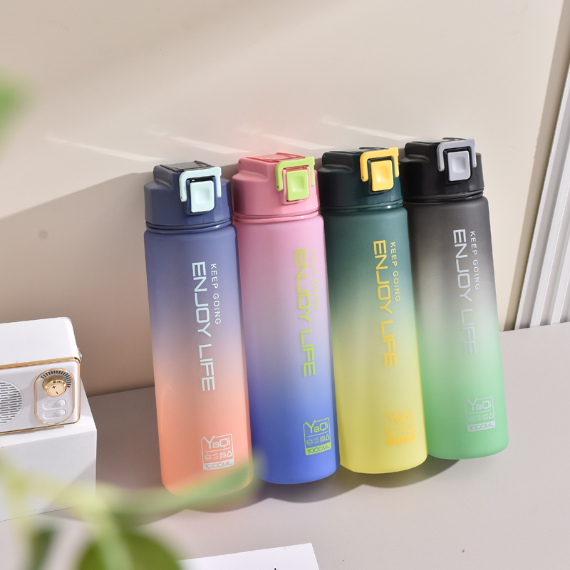 台州塑料太空杯 刻度直饮水杯大容量 运动水杯定制 小孩满月伴手礼专用款刻度直饮水杯大容量运动水杯定制塑料水杯台州太空杯