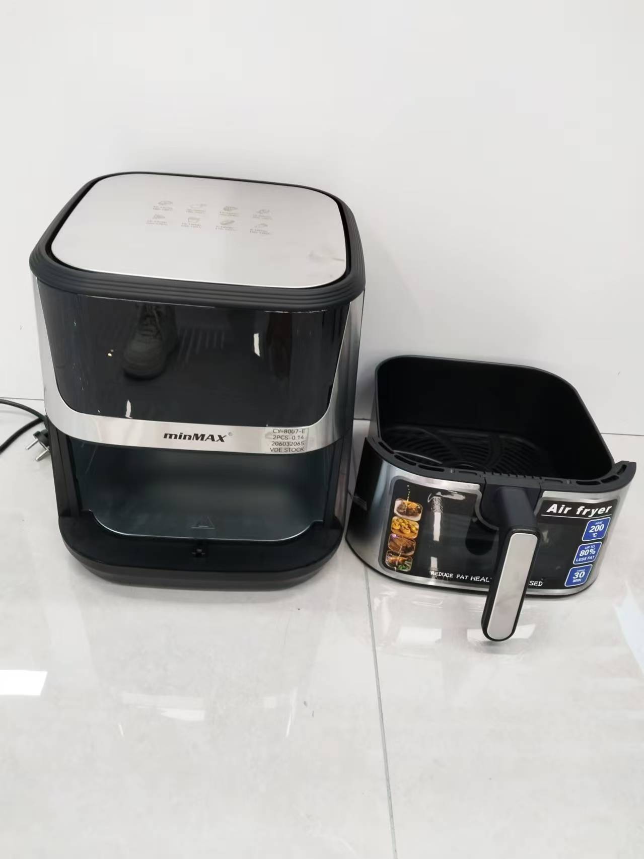 Serie MINMAX electrodomésticos importados freidora de aire doméstica productos importados freidora de aire cocina saludable 8007 detail image 2
