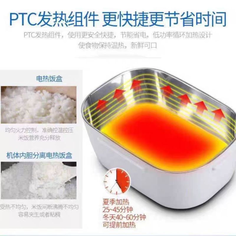 A best-selling insulated lunch box with a large capacity that can be heated. It's an electric lunch box for home and car use, a perfect tool for heating and carrying rice Application Scenario