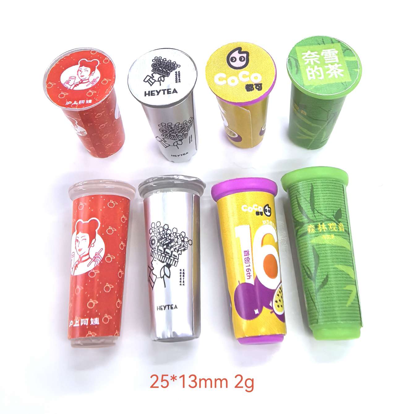 动植物仿真模型玩具 儿童互动游戏玩具创意礼品 超市便利店摆件 树脂配件摆件 挂件吊坠 过家家贴贴乐奶茶杯一包500个详情图5