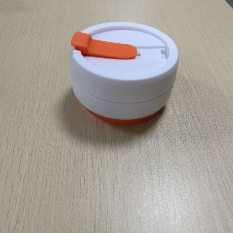 Creative gifts: Multi-functional travel folding water cup, telescopic cup, portable straw, silicone coffee cup details Picture