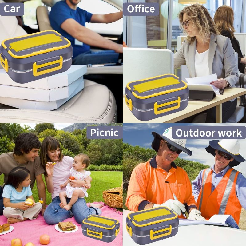 Electric heating lunch box, suitable for both short and long-distance car charging, portable and insulated lunch box, in stock Application Scenario