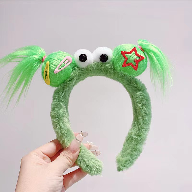 发箍/头箍女夏季百搭/串珠发箍/塑料头箍/波浪头箍细节图