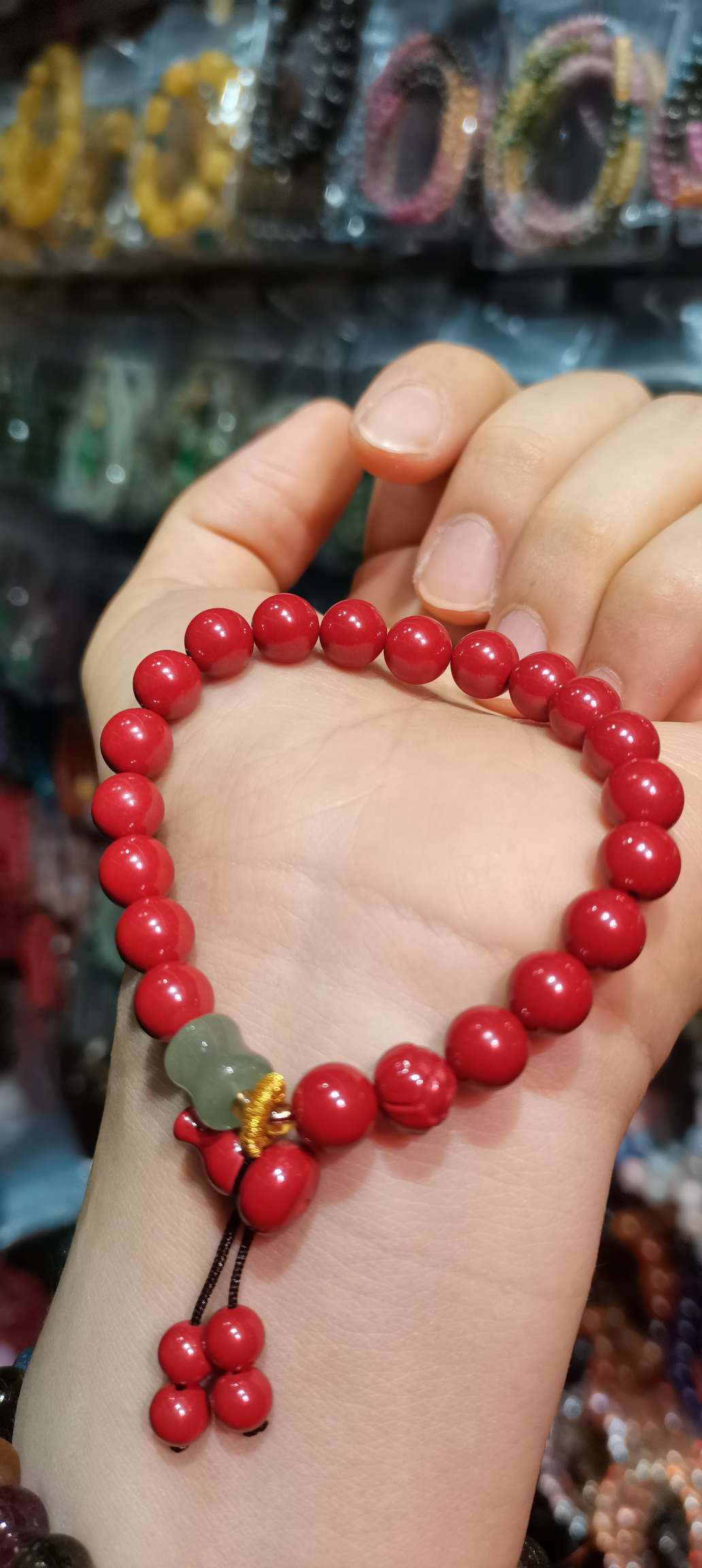 手链/水晶手串/木头十字架手链/饰品/手串产品图