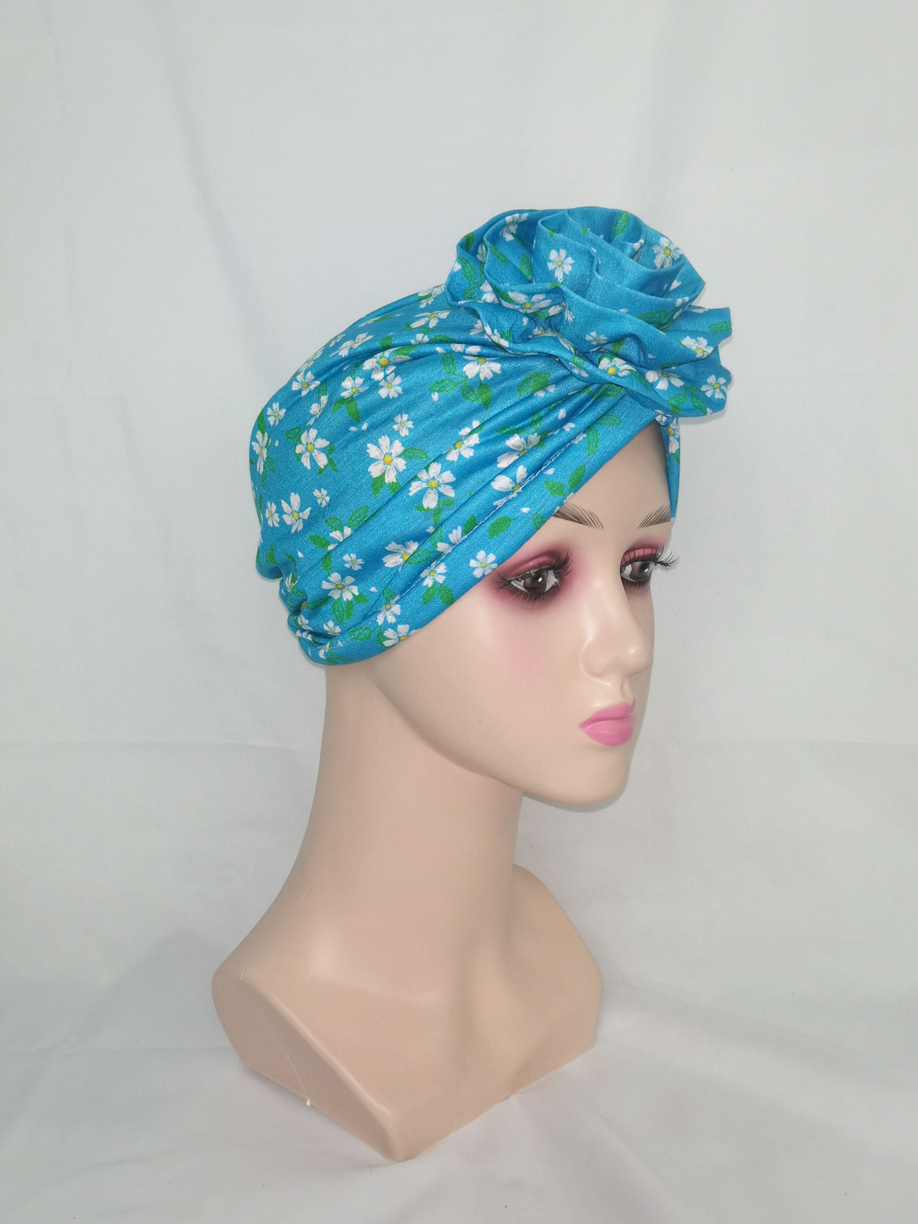 Aliexpress New Hand-Sewn Sponge Exaggerated Headband Hat Printed Pullover Hat European And American Street Patting Forehead Cross Decorative Hat