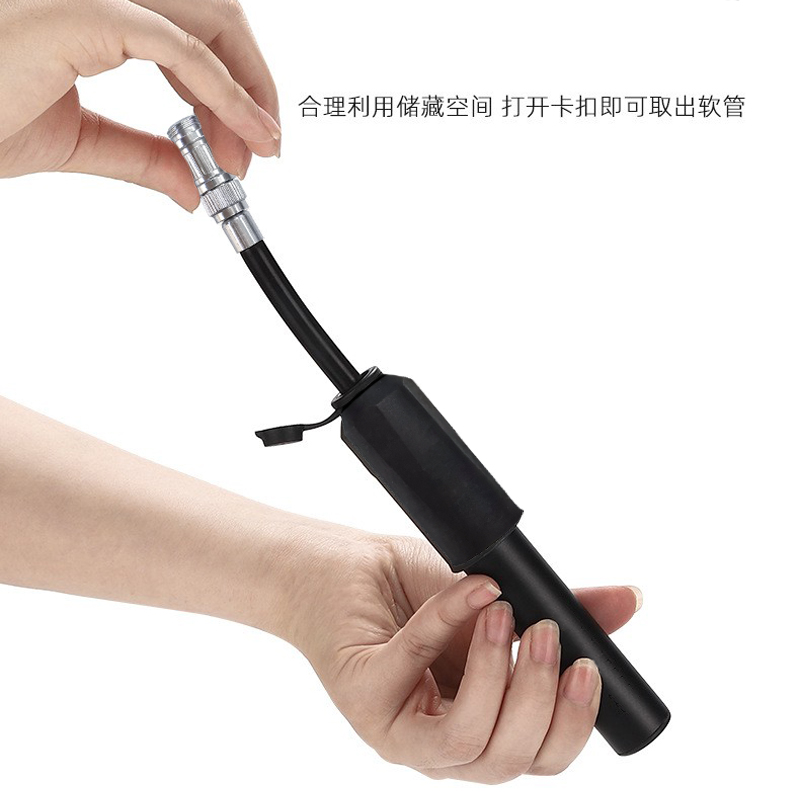 2104 air pump, aluminum alloy air pump, mountain bike aluminum alloy air pump, high-pressure air pump, portable bicycle mini air pump Item Picture