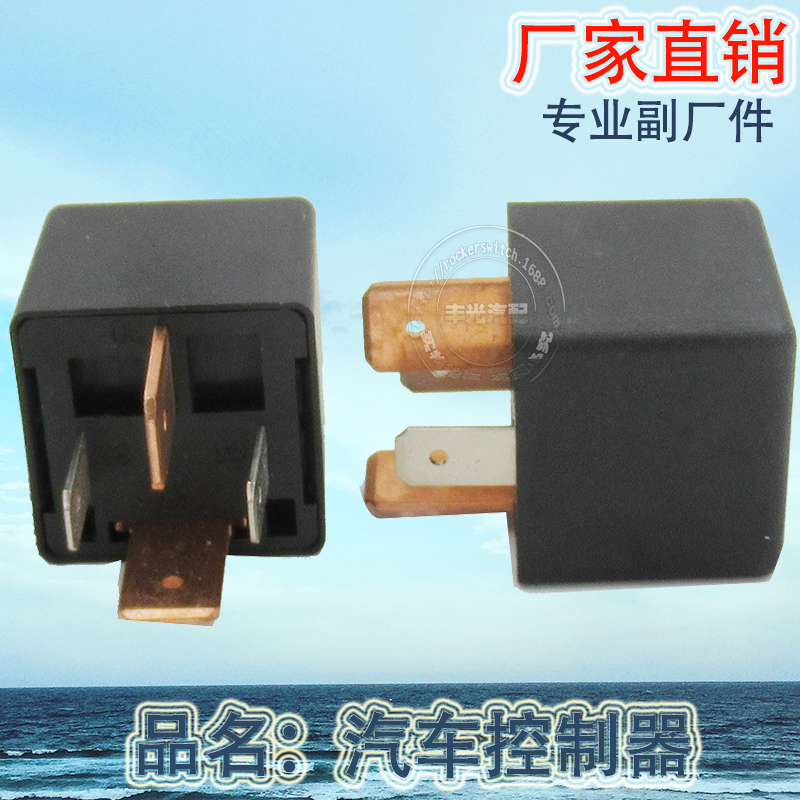 汽车继电器/闪光器开关/汽车开关白底实物图