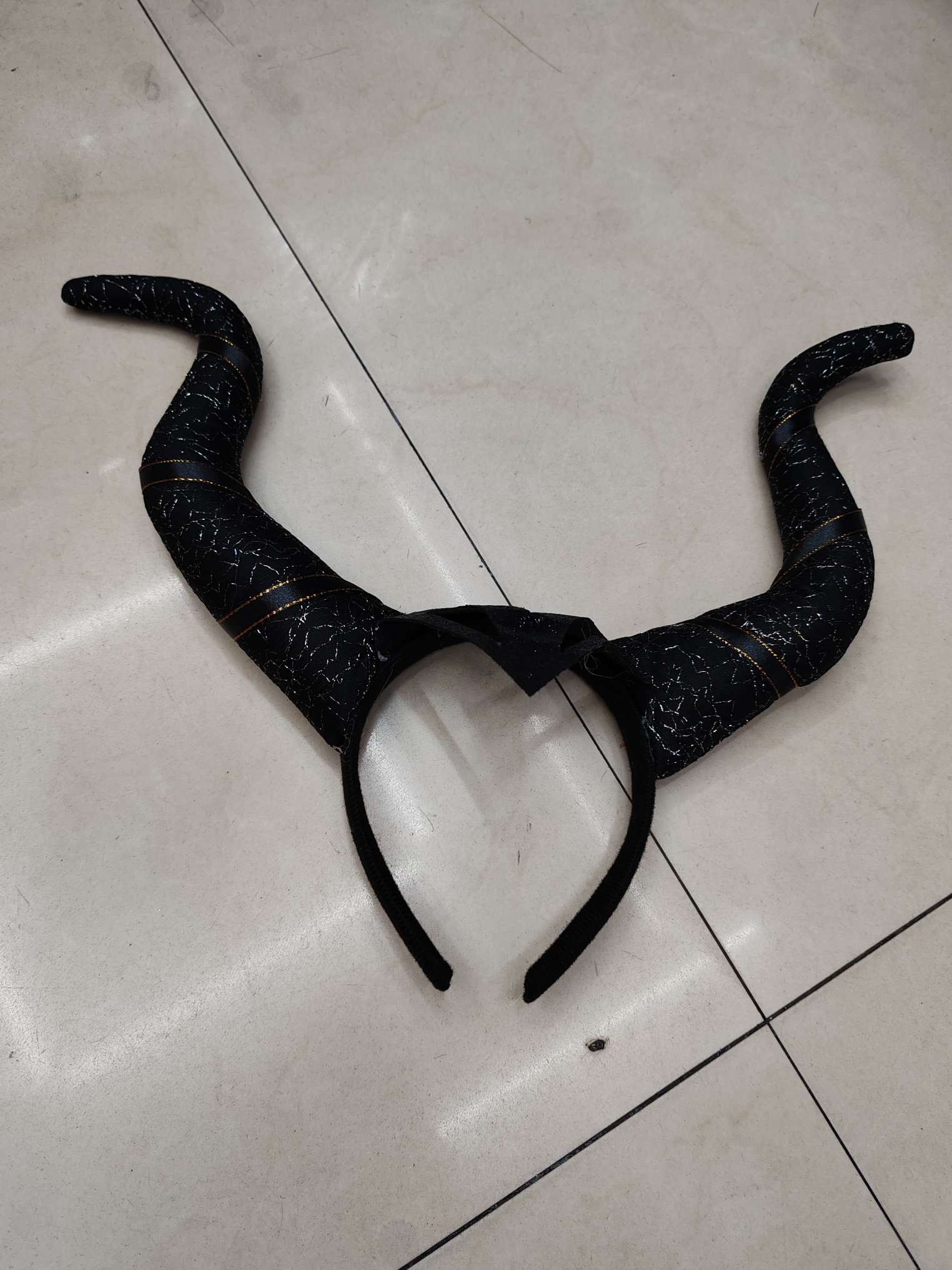 万圣节鬼节沉睡魔咒牛角发箍