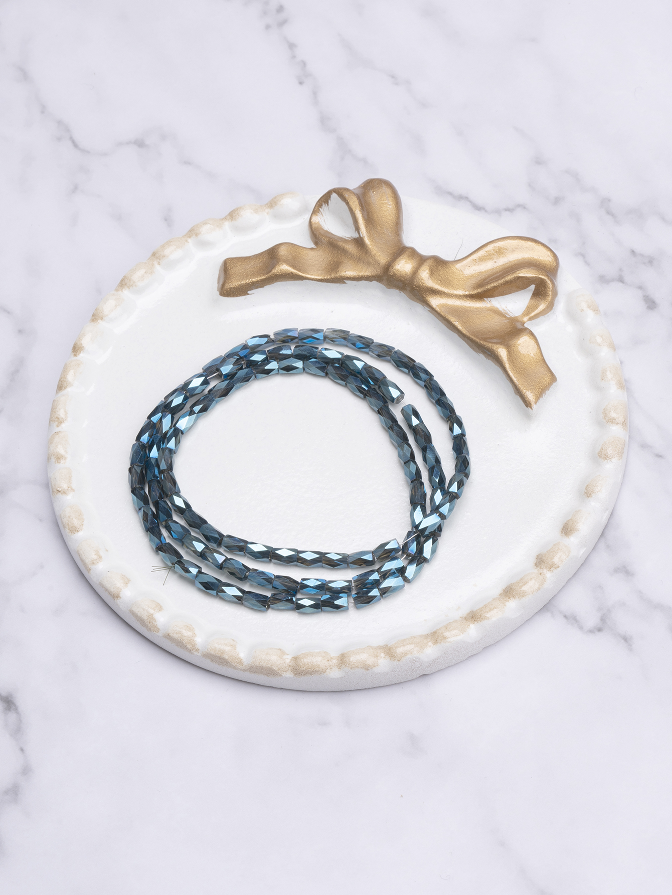 怡玮水晶 国产水晶 玻璃珠 2*4m-004 饰品配件Diy