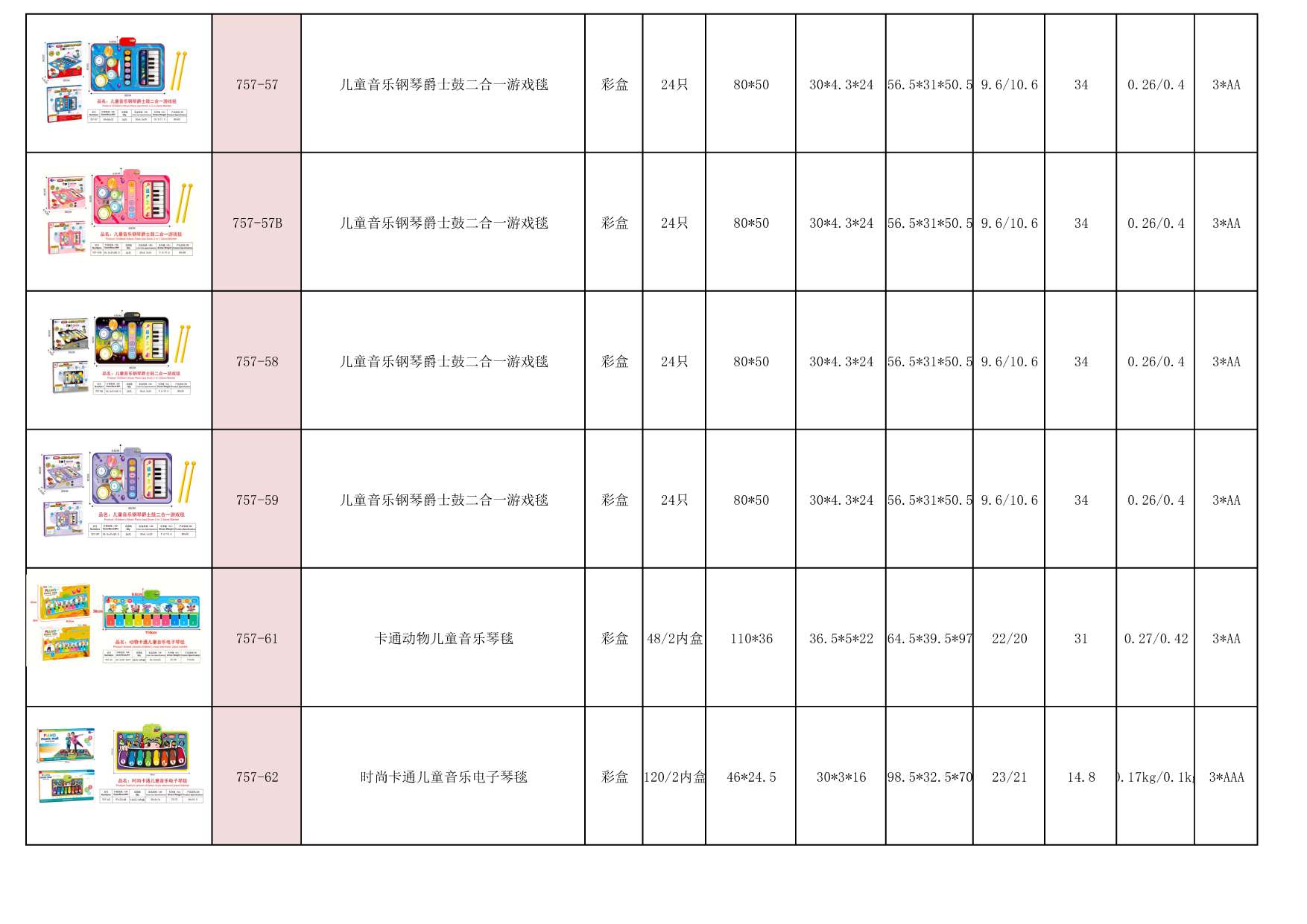 进红玩具儿童益智健身学步音乐毯婴幼儿早教启蒙亲子互动游戏垫玩具详情图8