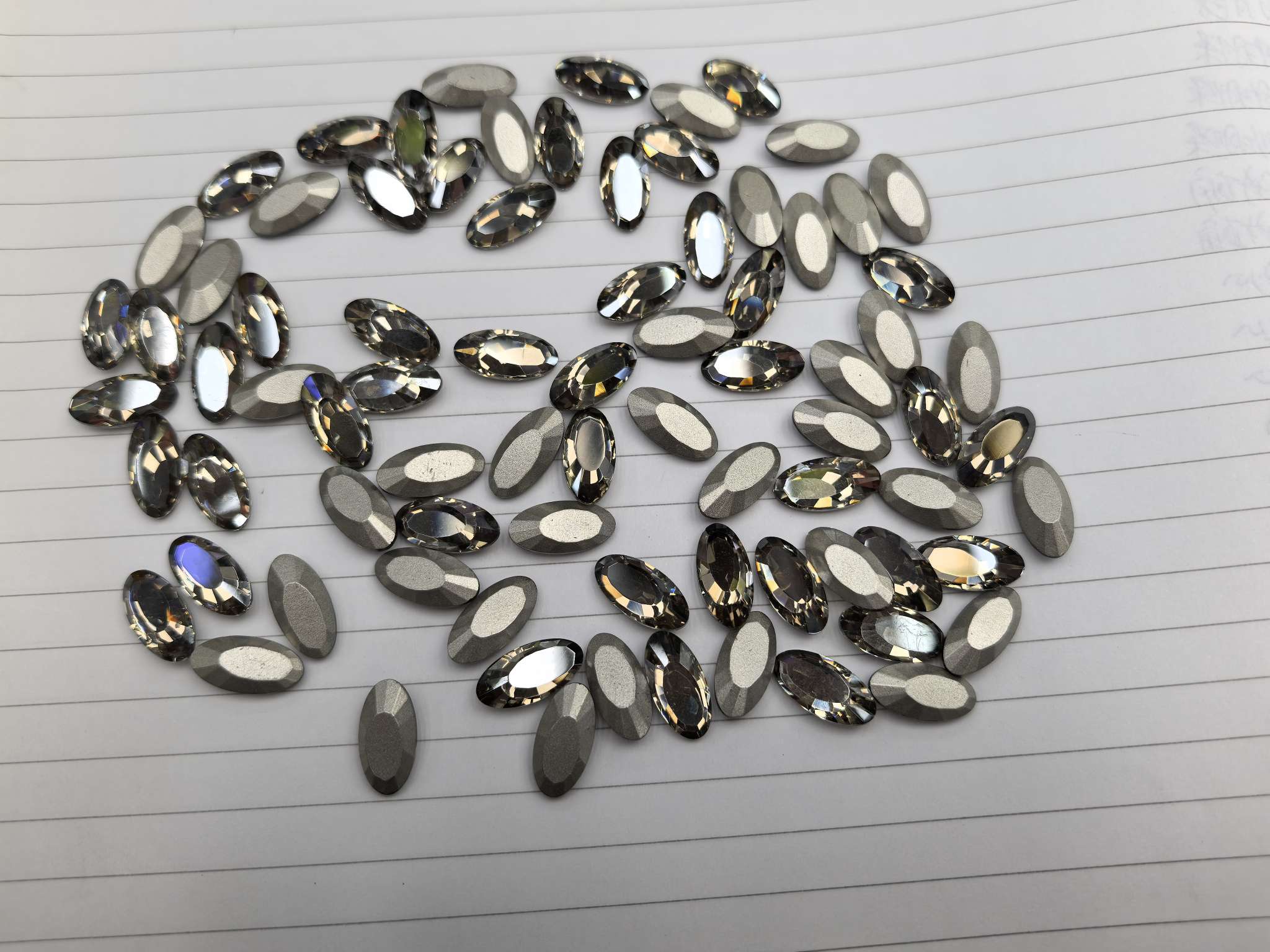 Nail art Jinli Crystal Relief 8*10 egg-shaped 011 wearable nail art nail stickers detail image 2