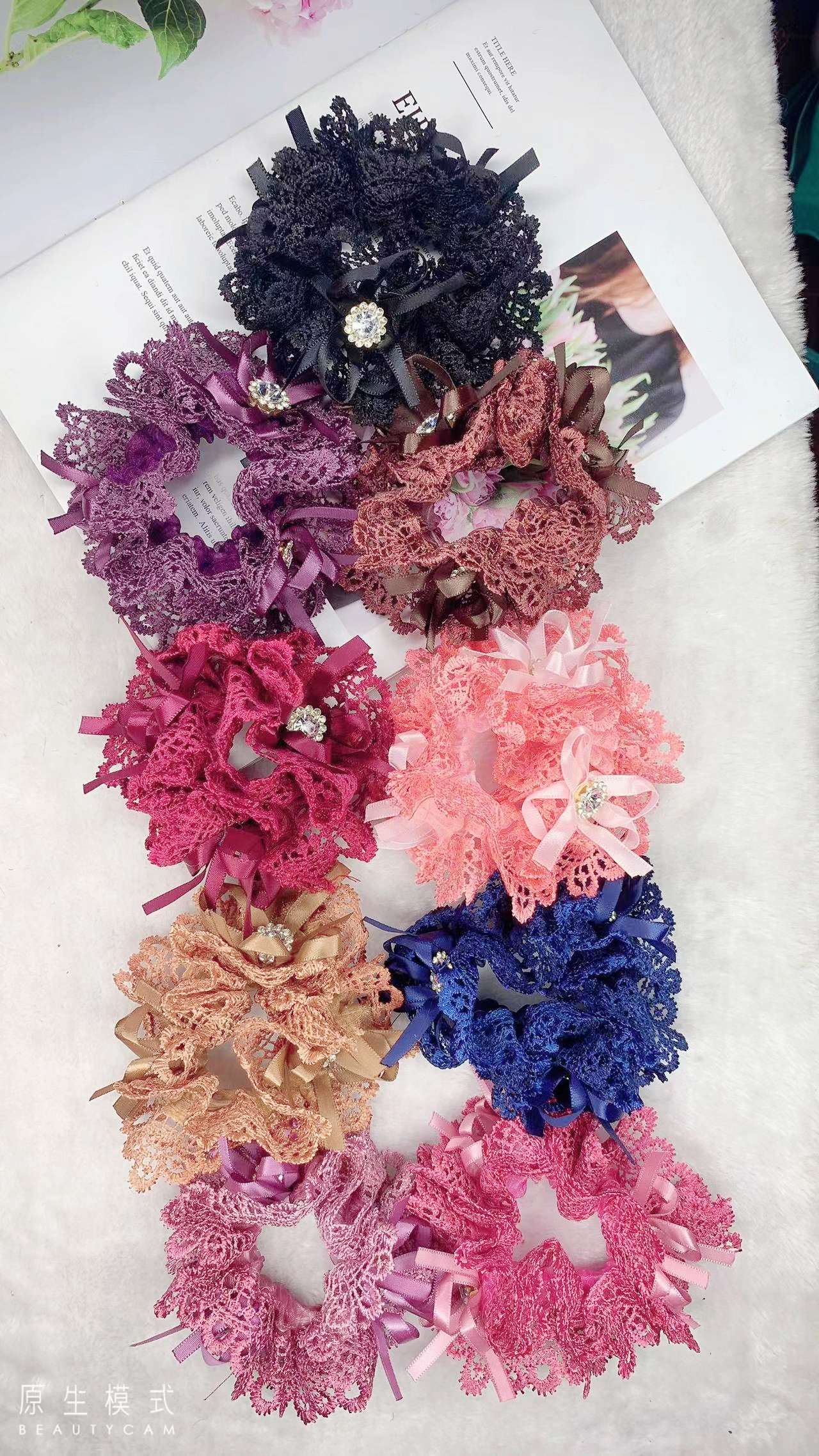 气质秋冬新款头饰女士发饰发圈大肠发圈发夹皮筋 头绳女士饰品时尚潮流发饰2024网红爆款产品图