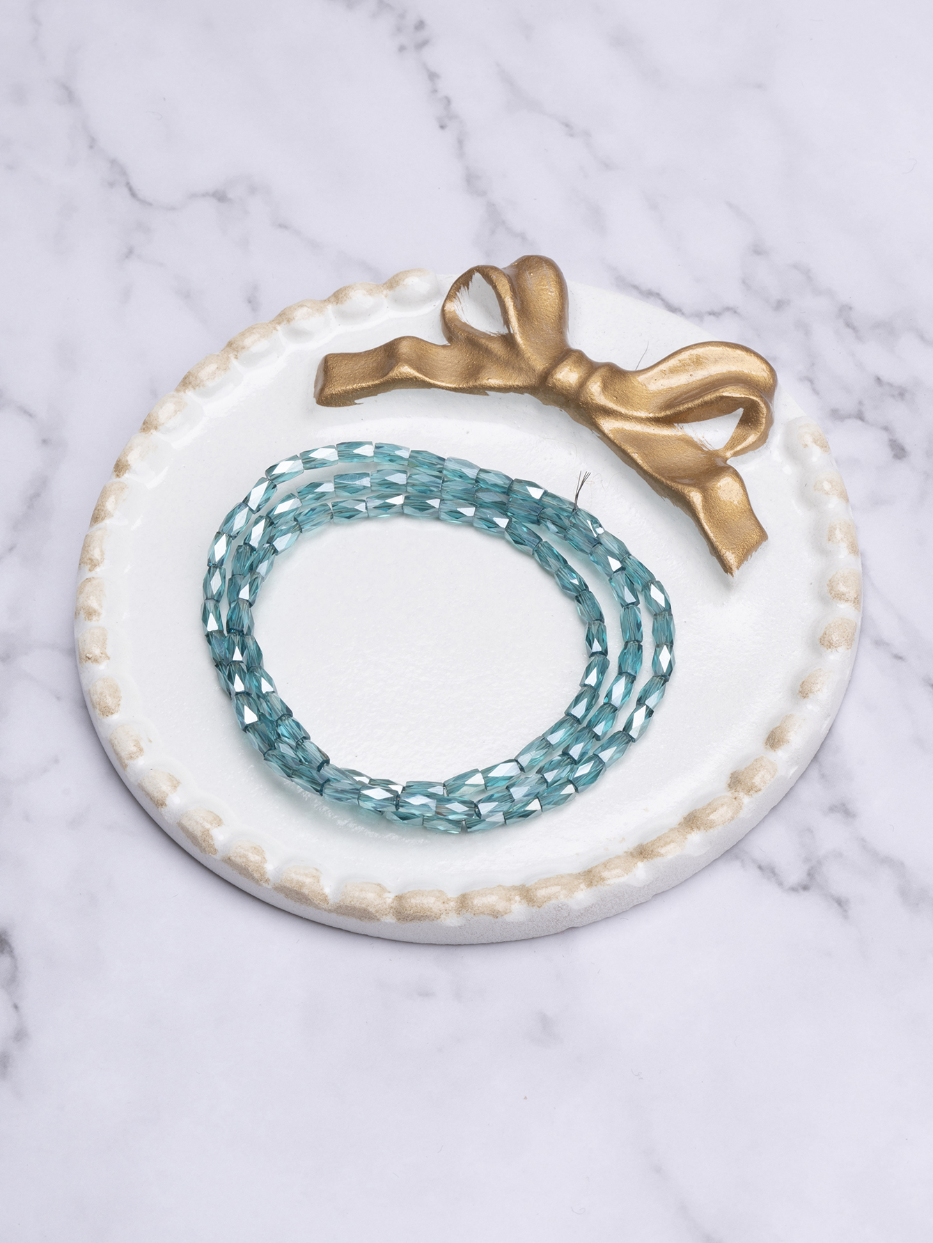 怡玮水晶 国产水晶 玻璃珠 2*4m-001 饰品配件Diy