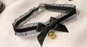 European and American style women's short accessories, necklaces, exquisite necklaces, thin leather strips, rope braided colorful ropes, leather straps, shoe rings, materials, rubber tubes, jewelry, women's short European and American jewelry, women's short European and American braided colorful ropes