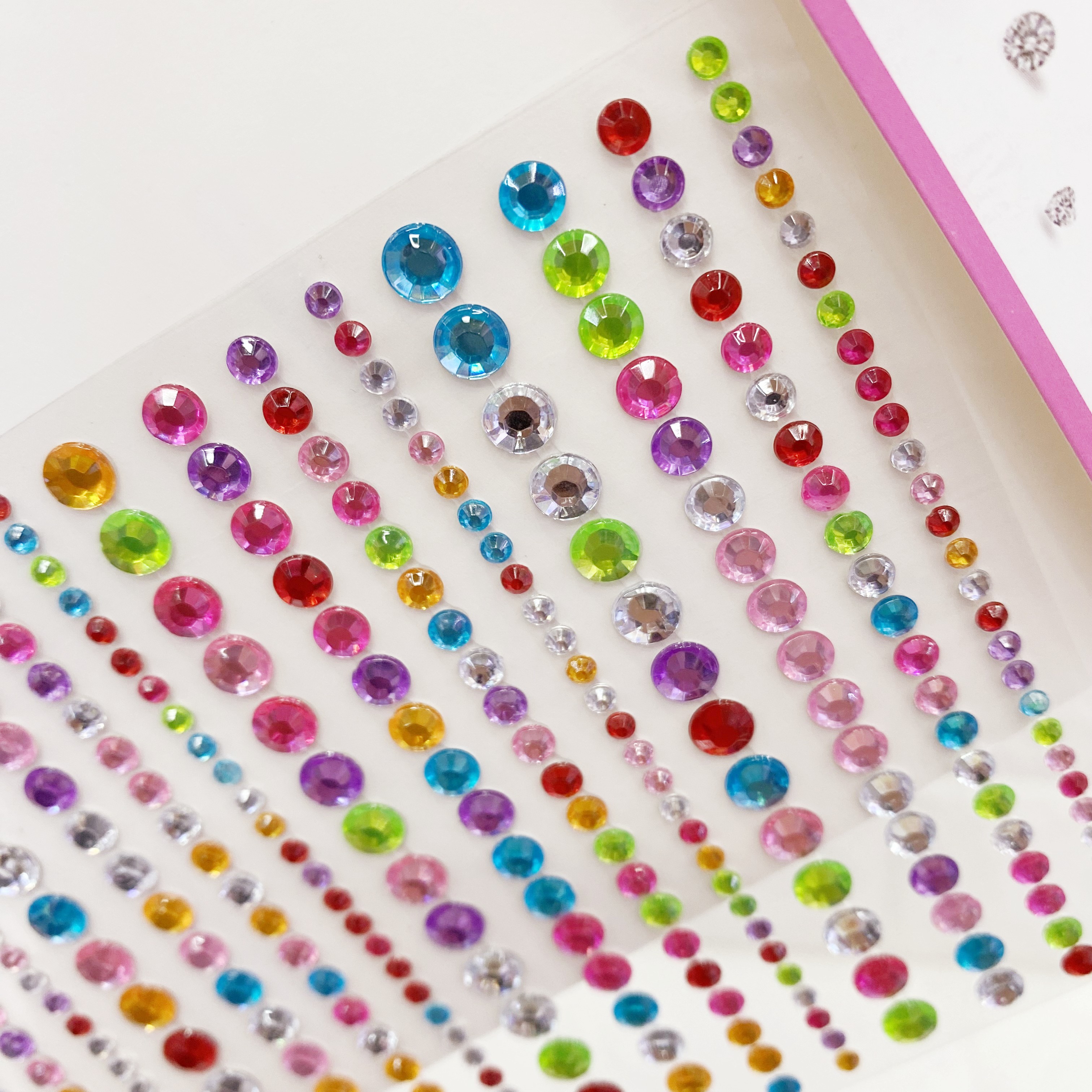 3D stereoscopic acrylic diamond sticker 3456mmDIY mobile phone album computer mobile phone decoration round diamond sticker gemstone pic 7