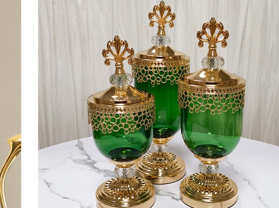 复古风格玻璃花瓶工艺品 烈酒杯套装 香薰炉配件精选 永生花礼品盒 艺术收纳盒工艺品赠品细节图