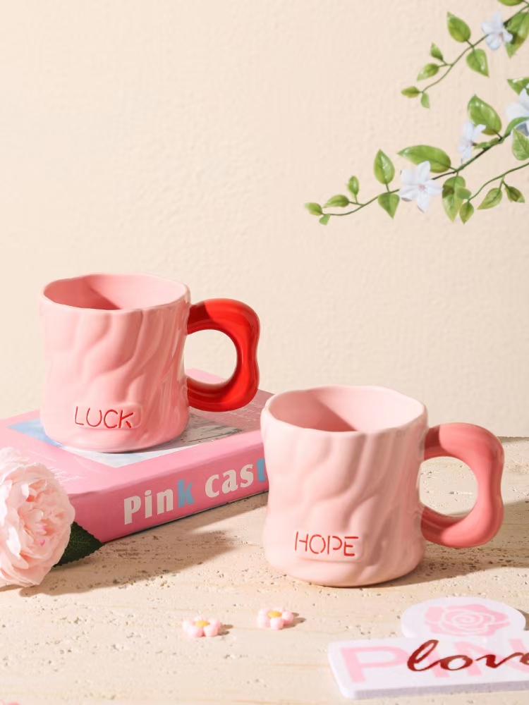 Simple summer men's and women's ceramic cat-shaped mugs, coffee cups, daily necessities cups, tableware sets, folding cups, portable travel cups detail image 4