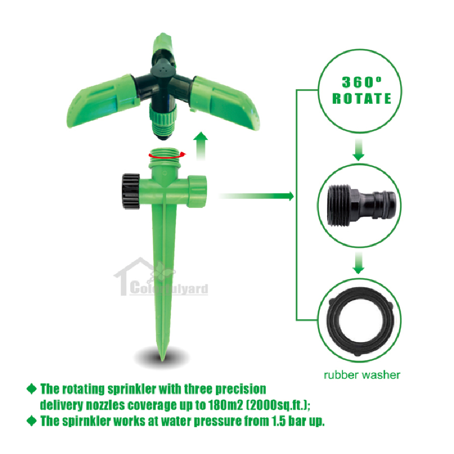 旋转地插洒水器/草坪洒水器/喷水器/草坪喷头/园林喷头/SPRINKLER详情6